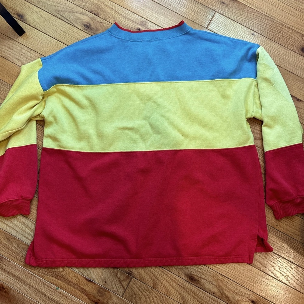 Vintage Color block Sweatshirt size large